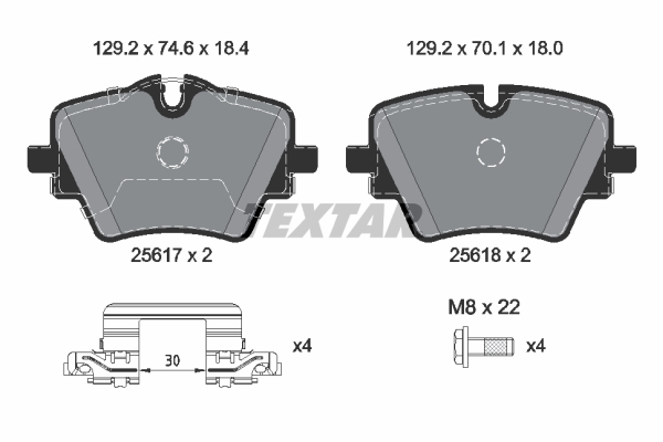 Textar Remblokset 2561703