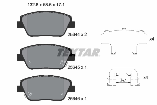 Textar Remblokset 2564401