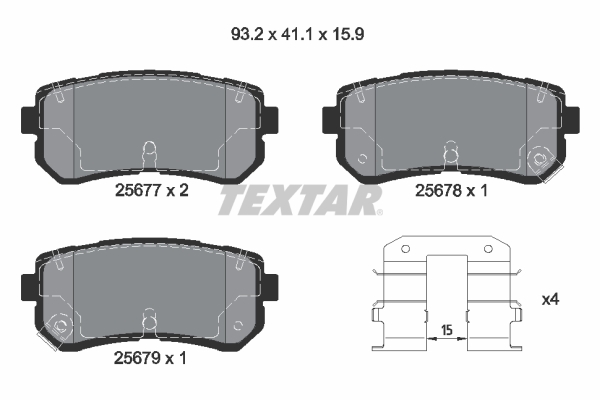 Textar Remblokset 2567701