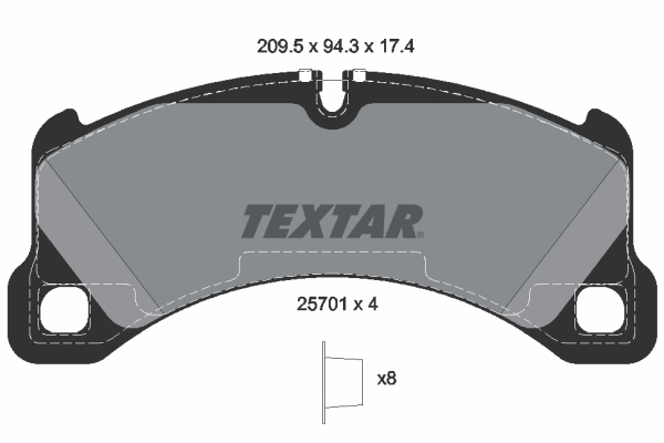 Textar Remblokset 2570101