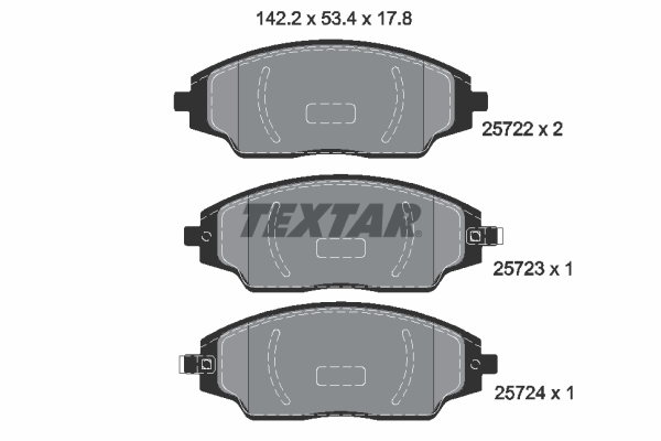 Textar Remblokset 2572201