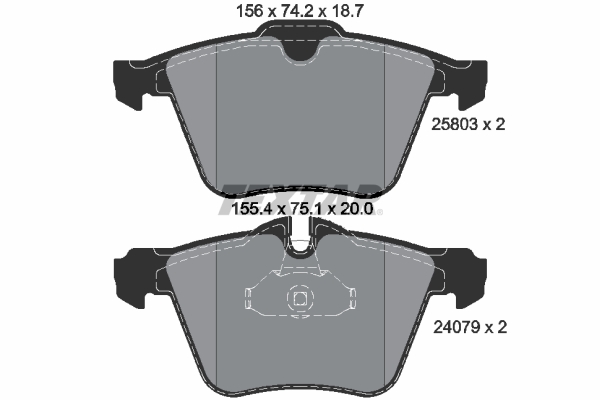 Textar Remblokset 2580301