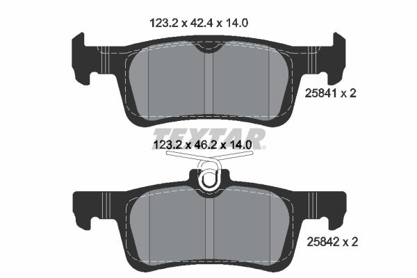 Textar Remblokset 2584104