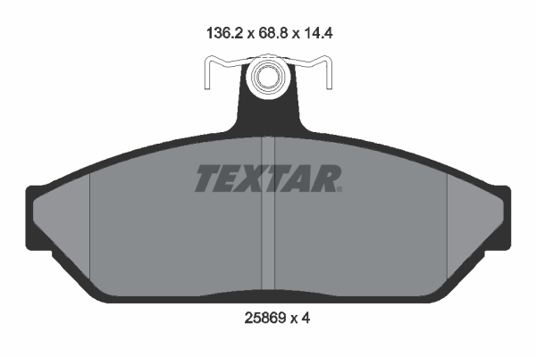 Textar Remblokset 2586901