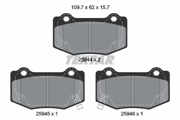 Textar Remblokset 2594401