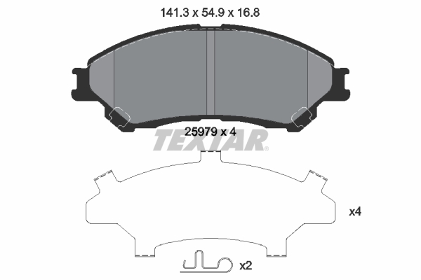 Textar Remblokset 2597901