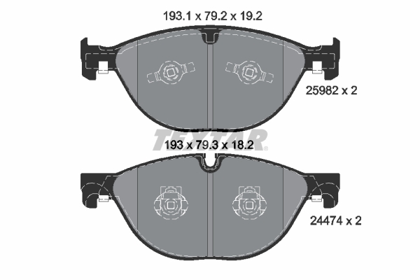 Textar Remblokset 2598201