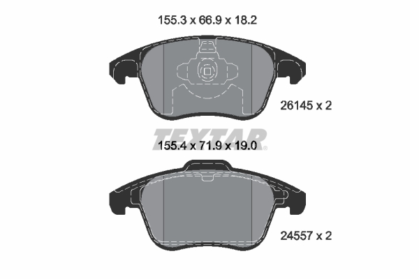 Textar Remblokset 2614501