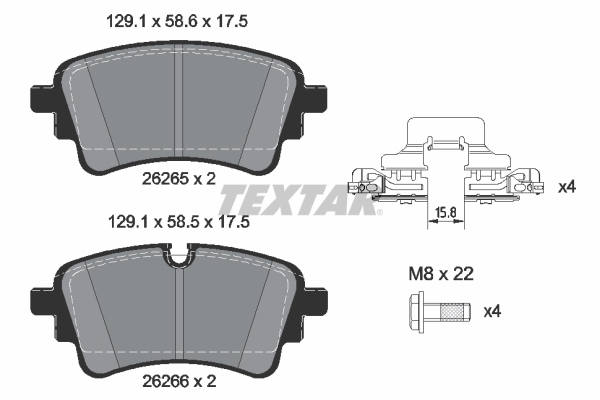 Textar Remblokset 2626503