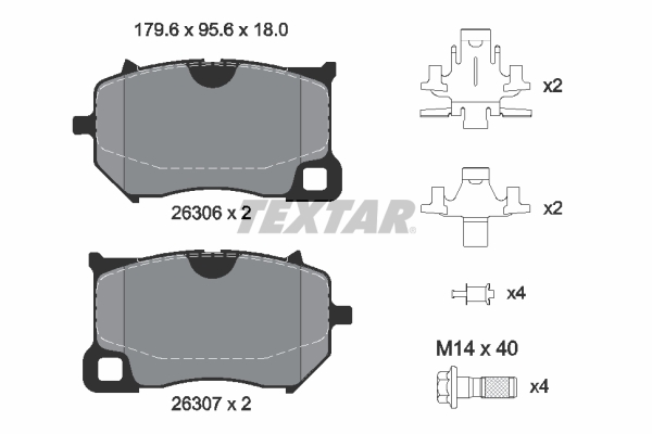 Textar Remblokkenset, schijfrem 2630601