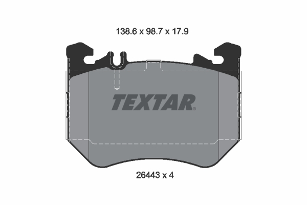 Textar Remblokkenset, schijfrem 2644303