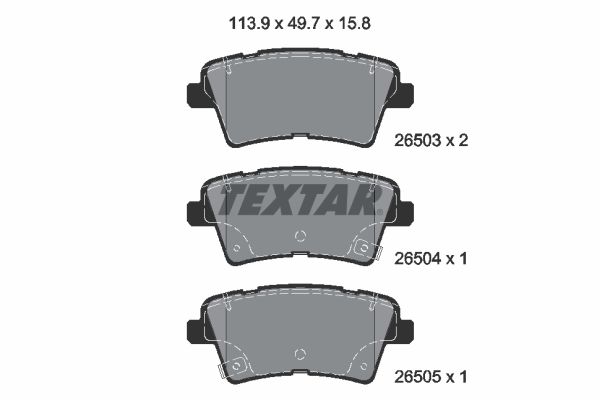 Textar Remblokset 2650301