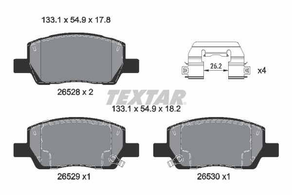 Textar Remblokset 2652801