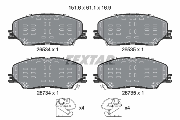 Textar Remblokset 2653401