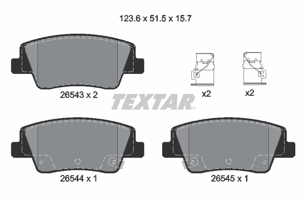 Textar Remblokset 2654301