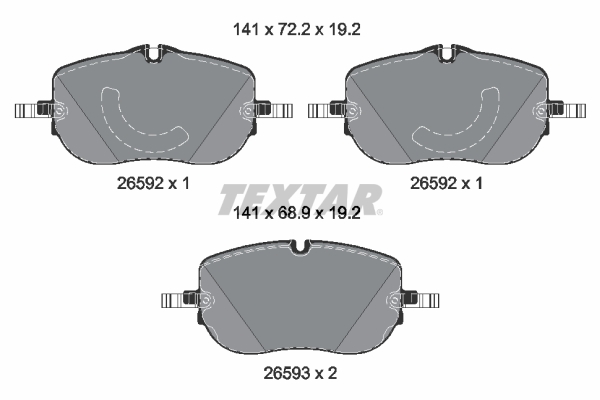 Textar Remblokset 2659201