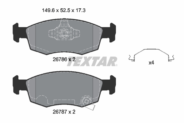 Textar Remblokset 2678601