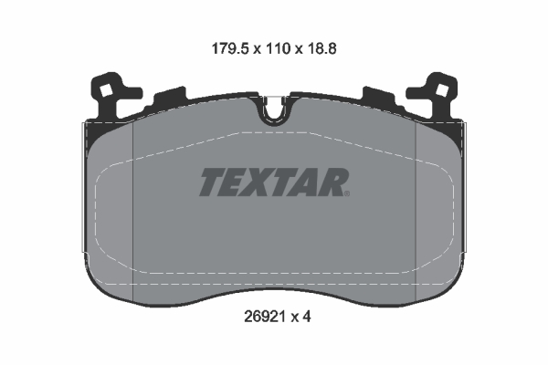 Textar Remblokkenset, schijfrem 2692101