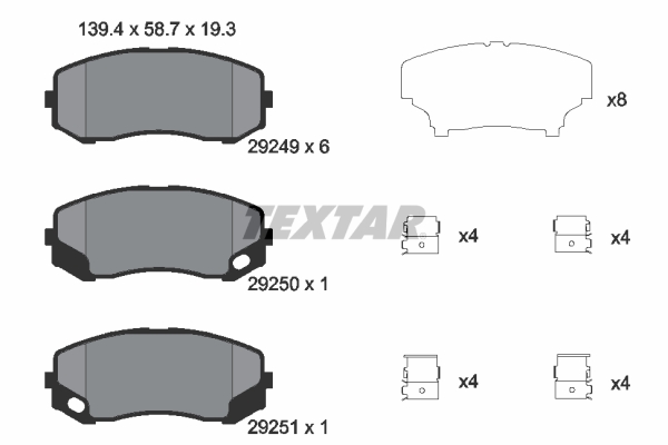 Textar Remblokset 2924901