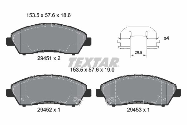 Textar Remblokset 2945101