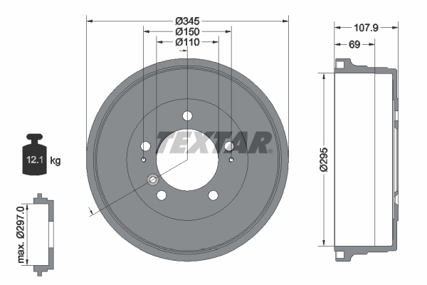 Textar Remtrommel 94040000