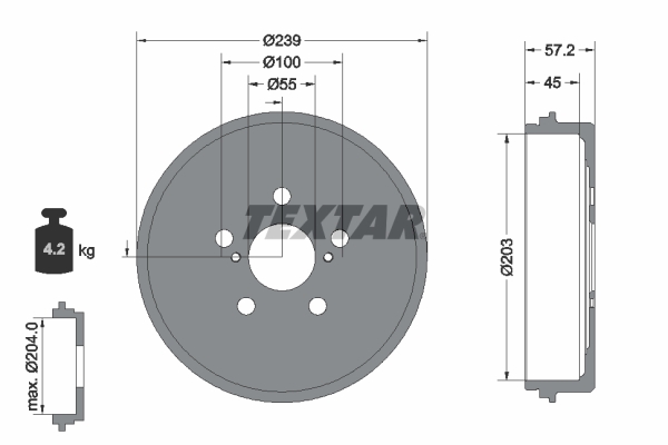 Textar Remtrommel 94049100