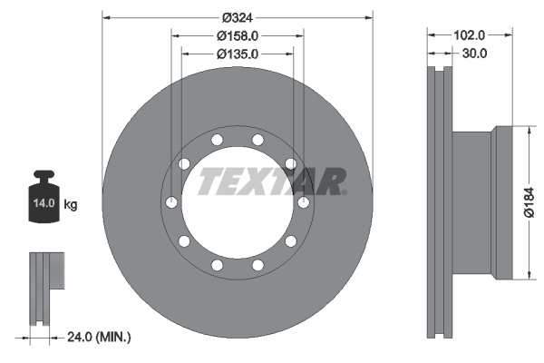 Textar Remschijven 93085300