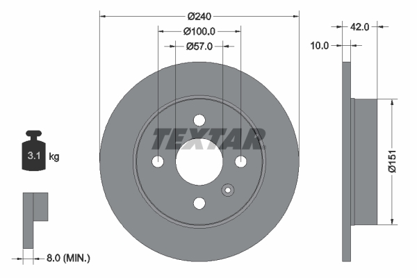 Textar Remschijven 92092003