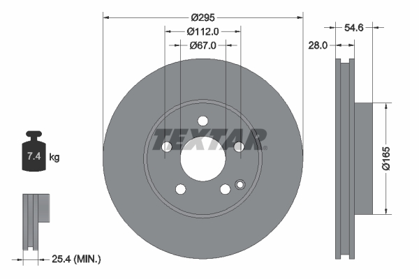 Textar Remschijven 92115105