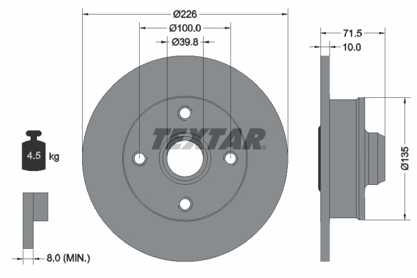 Textar Remschijven 92154203