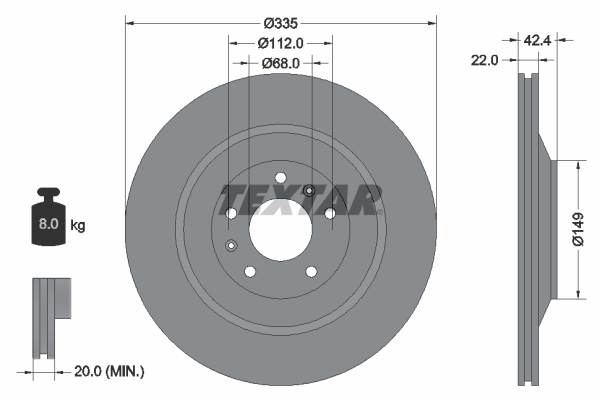 Textar Remschijven 92177005