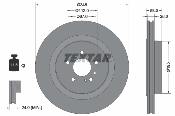 Textar Remschijven 92198003