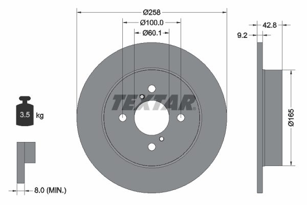 Textar Remschijven 92227903