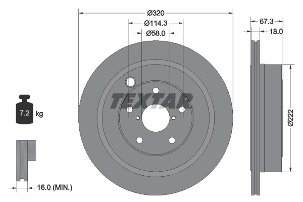 Textar Remschijven 92255903