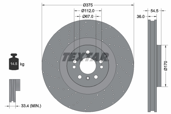 Textar Remschijven 92279805