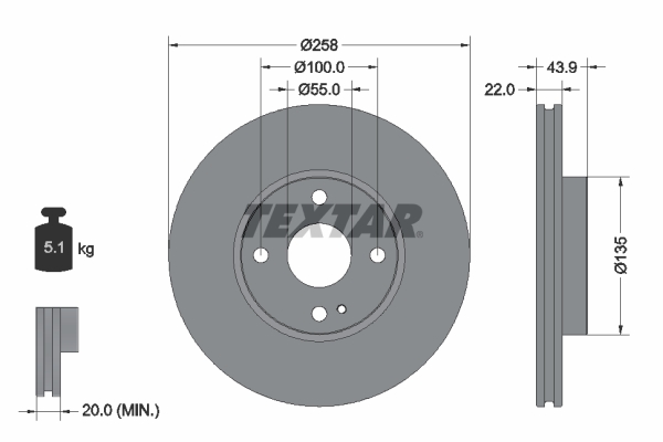 Textar Remschijven 92300903