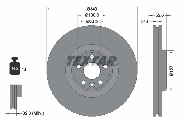 Textar Remschijven 92301805