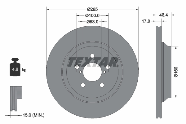 Textar Remschijven 92309303