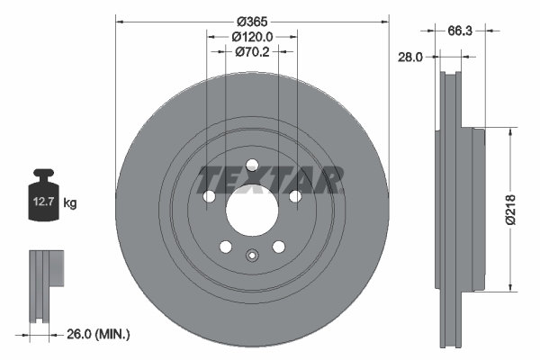 Textar Remschijven 92313803