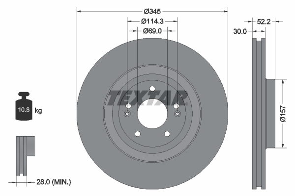 Textar Remschijven 92315103