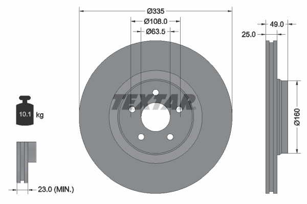 Textar Remschijven 92317805