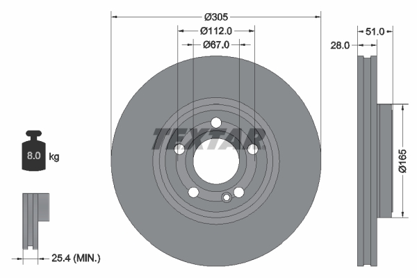 Textar Remschijven 92323405