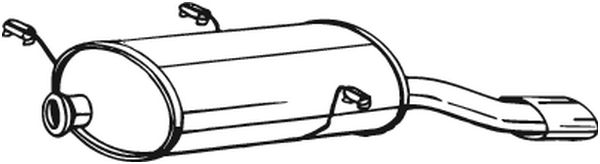 Bosal Achterdemper 190-211