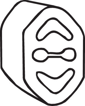 Bosal Ophangrubber 255-030