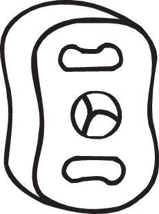 Bosal Ophangrubber 255-024