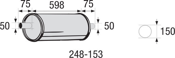 Bosal Middendemper, universeel 248-153