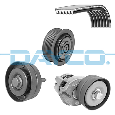 Dayco Poly V-riemen kit KPV424