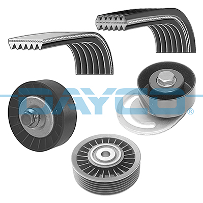 Dayco Poly V-riemen kit KPV490