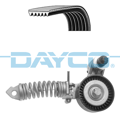 Dayco Poly V-riemen kit KPV498