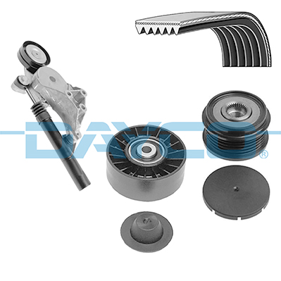 Dayco Poly V-riemen kit KPV503